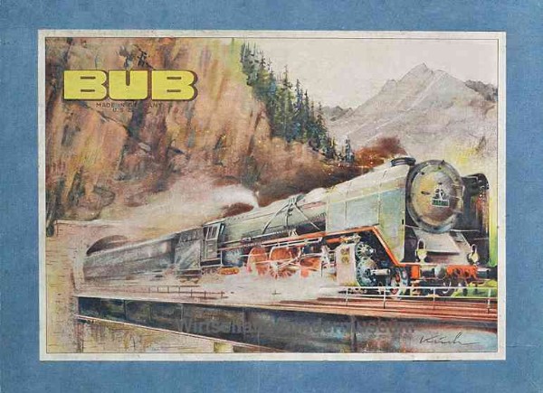 BUB Uhrwerk Eisenbahn 1950er Jahre