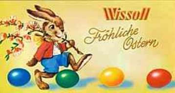 Ostern 1960er Jahre Wissoll Schokolade