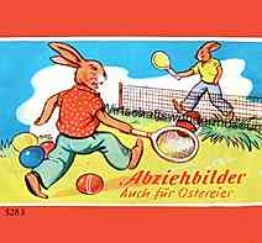 Ostern Abziehbilder 1950er Jahre